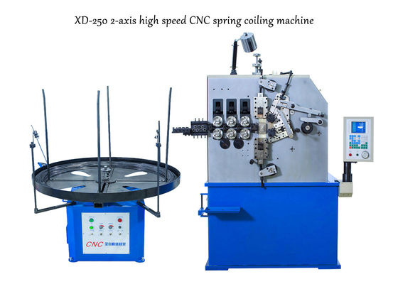 XD-250 2 اللف الربيعية آلة اللف تنتج 2.0mm إلى 5.0mm الينابيع ضغط