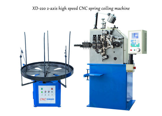 XD-220 CNC آلة اللف الربيع صنع 0.5 - 2.0mm الينابيع ضغط مختلفة