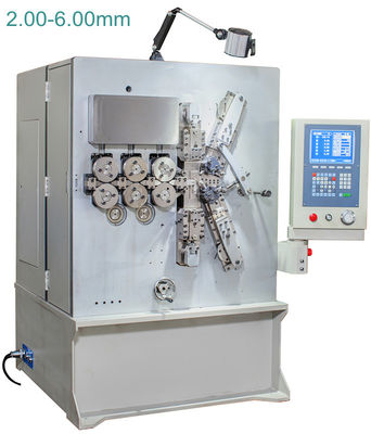 2.00 - 6.00mm المحوسبة CNC الربيع ماكينة / معدات خمسة المحور