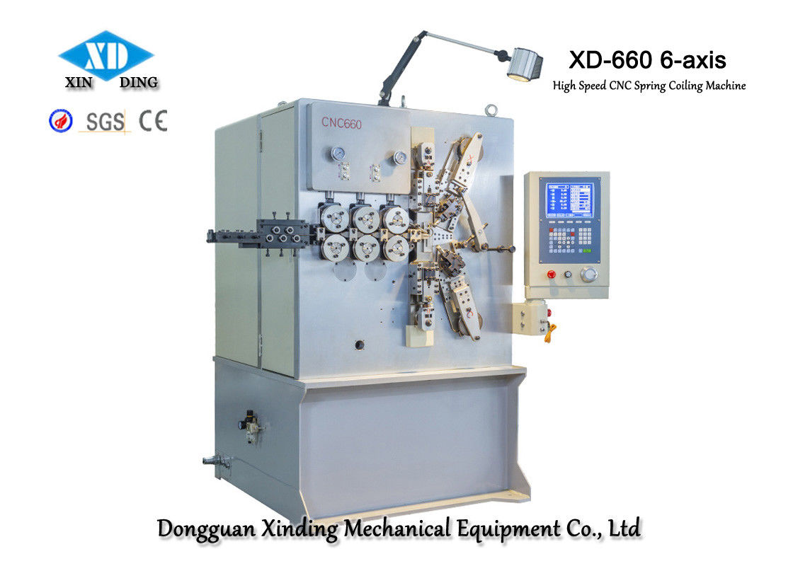 XD-660 6-محور CNC عالية السرعة آلة اللف الربيع لصنع الينابيع الدقة